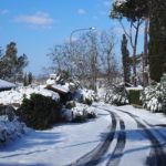 Neve a Castel di Guido - Residenza Aurelia --ore 8:30 del 26 febb 2018