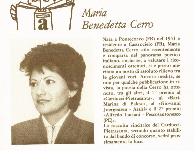 MARIA BENEDETTA CERRO- Poesie