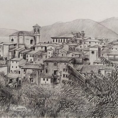 Castelnuovo di Farfa-Disegno di Tatiana Concas