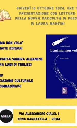 Laura Mancini:” L'anima non vola”