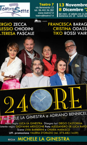 Roma- al Teatro 7 va in scena 24 Ore-