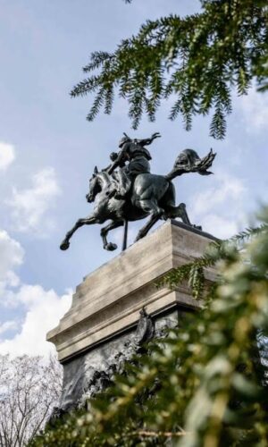 Roma-monumento equestre ad Anita Garibaldi al Gianicolo-