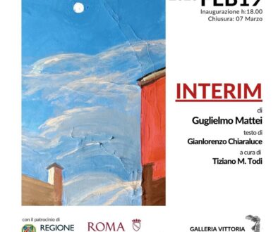 Roma-La Mostra  “INTERIM” di Guglielmo Mattei presso la Galleria Vittoria