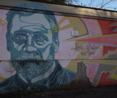 Franco Leggeri Fotoreportage- Murales Ospedale Spallanzani di Roma-12)- - Louis Pasteur- il primo microbiologo